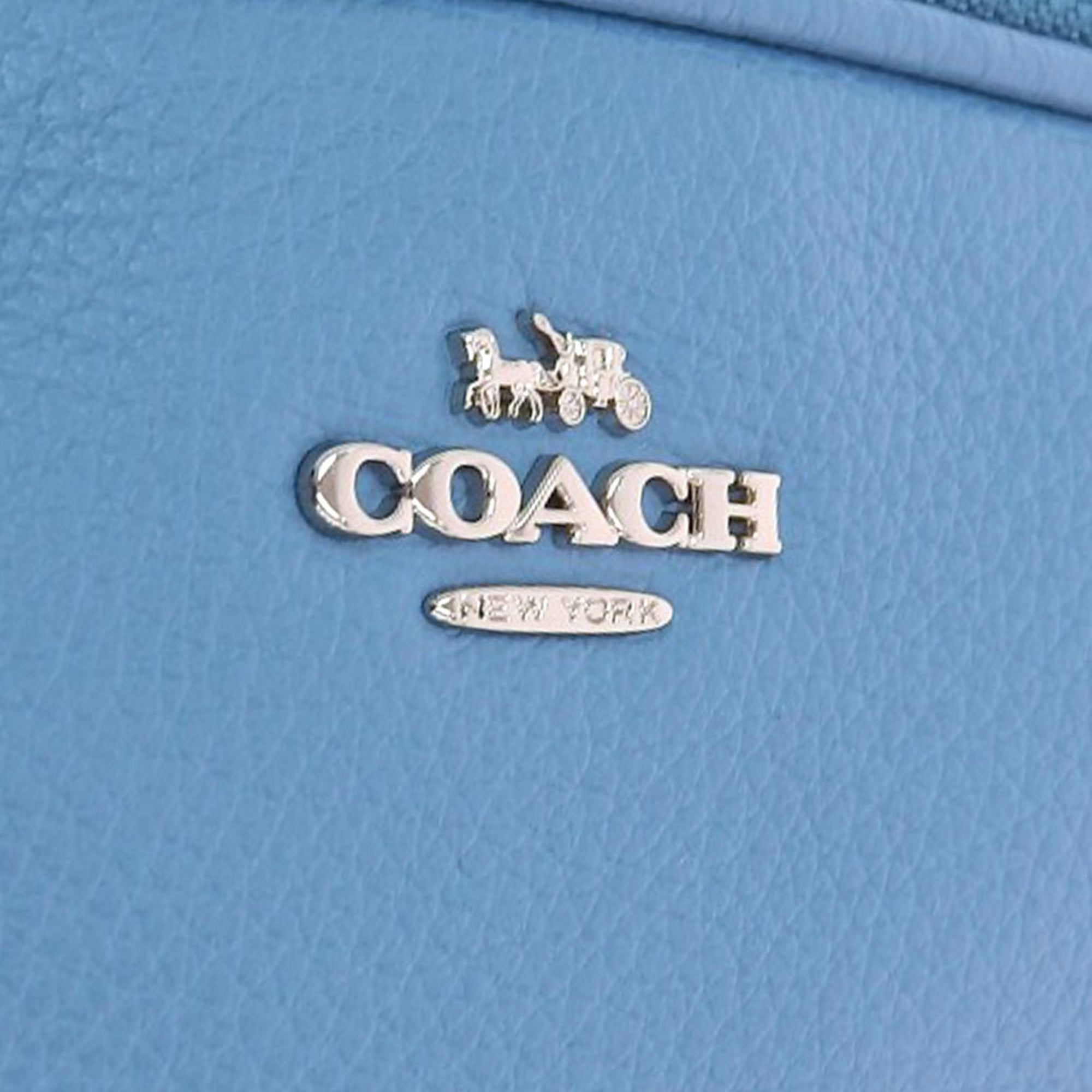 Coach Blue Leather Shoulder Bag