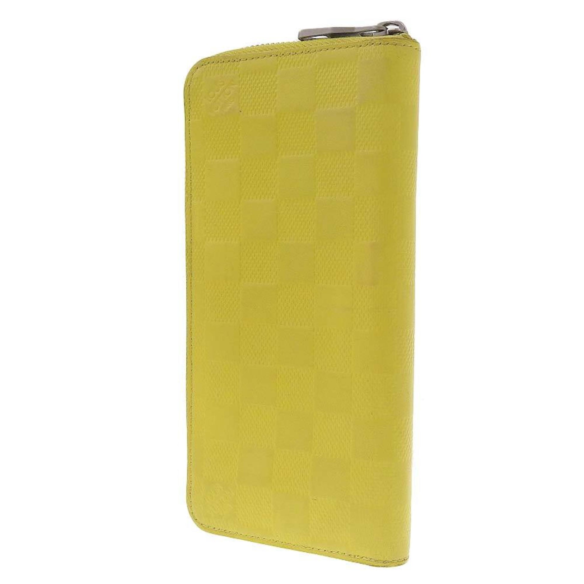 Louis Vuitton Portefeuille Brazza Yellow Canvas Wallet 