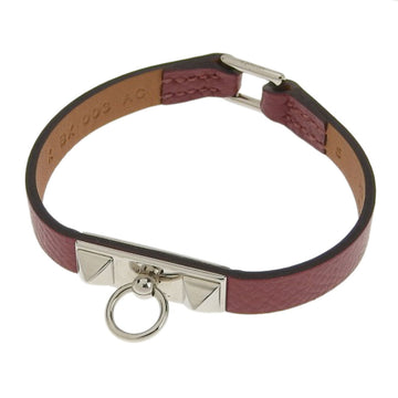 Hermès Rivale Red Leather Bracelet 