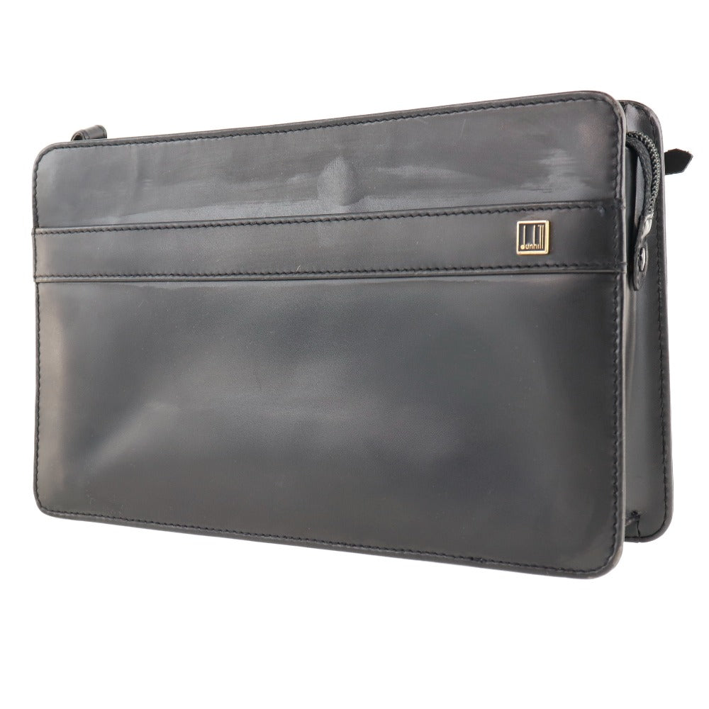 Dunhill Black Leather Clutch Bag