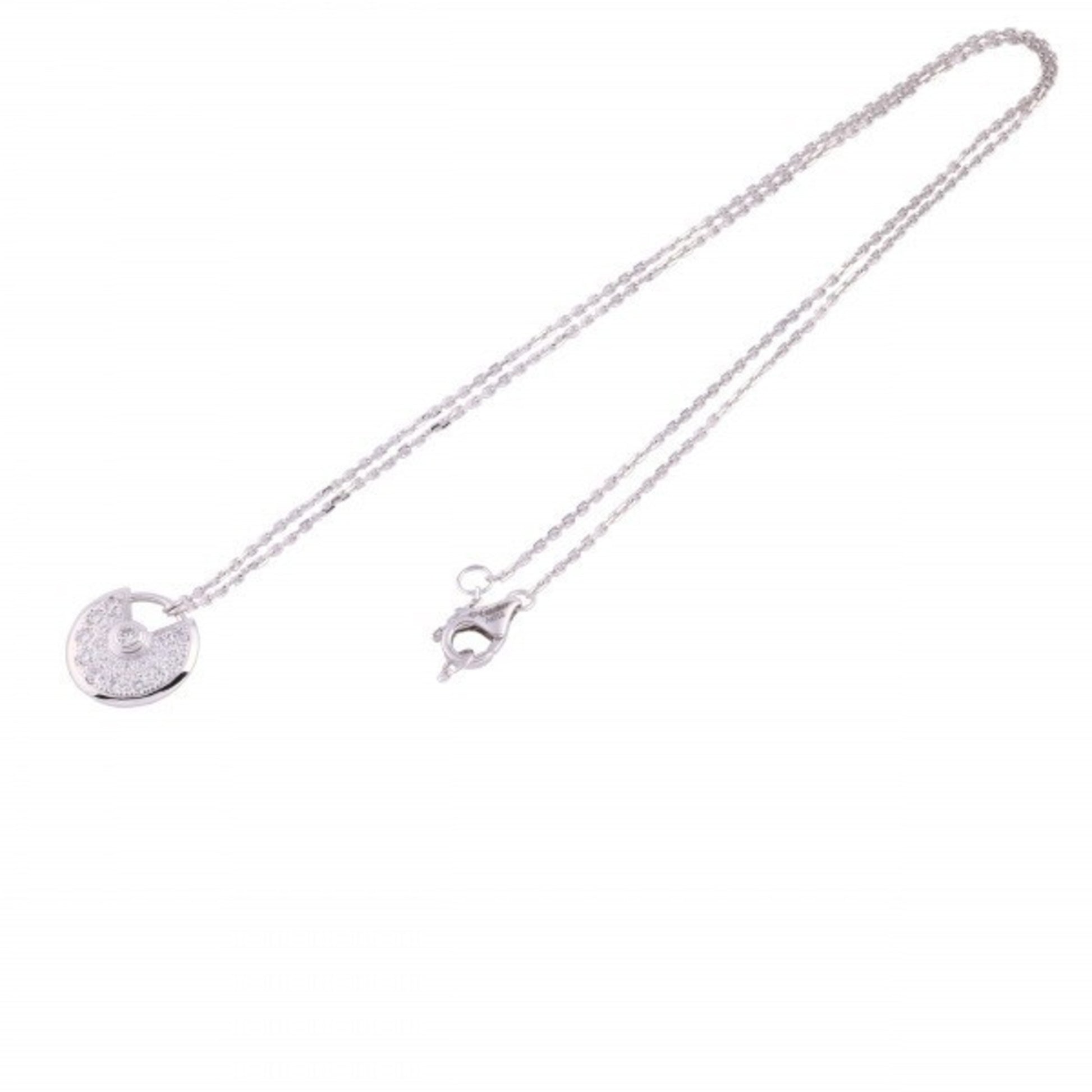 Cartier Amulette de Cartier Silver White Gold Necklace 