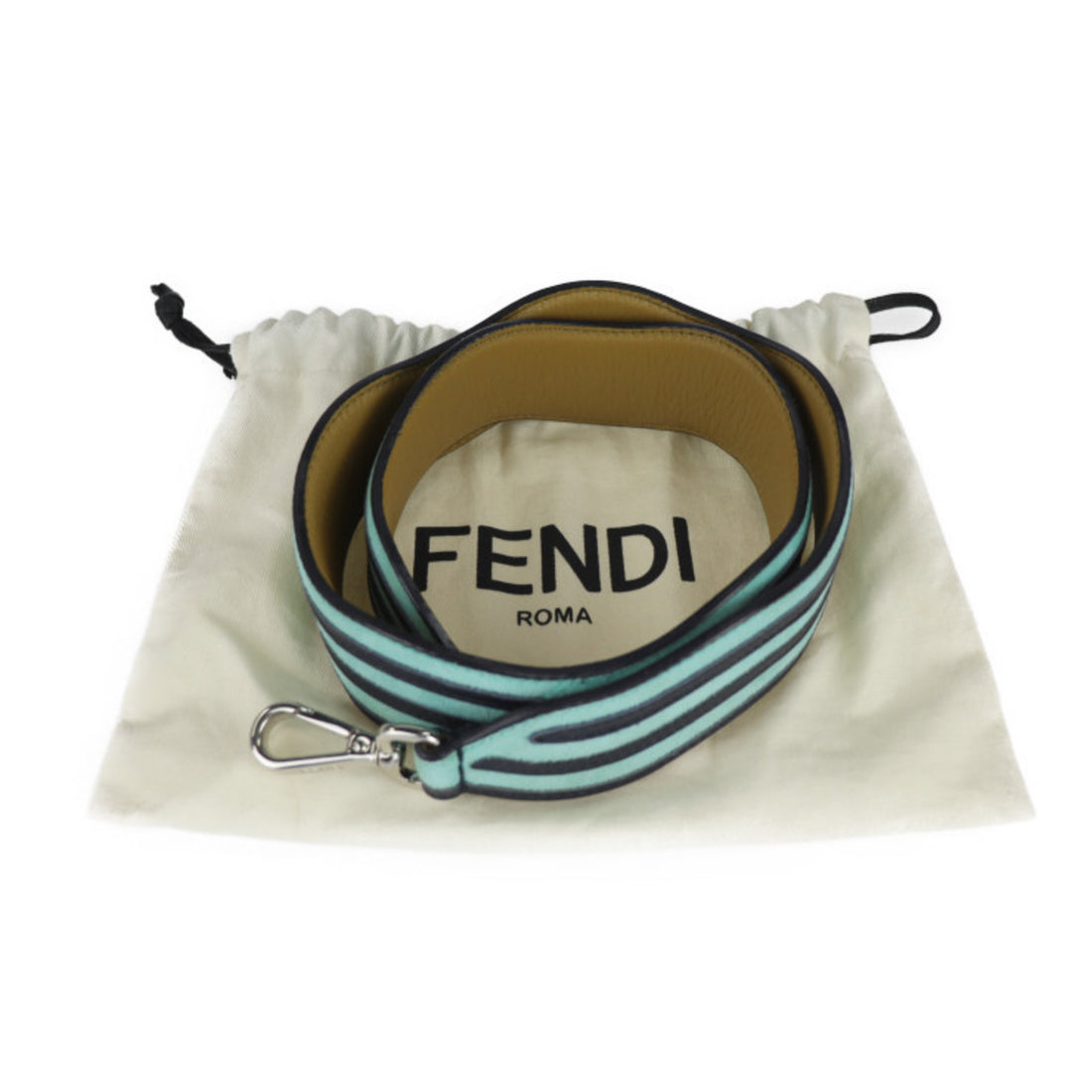 Fendi Blue Leather Bag 