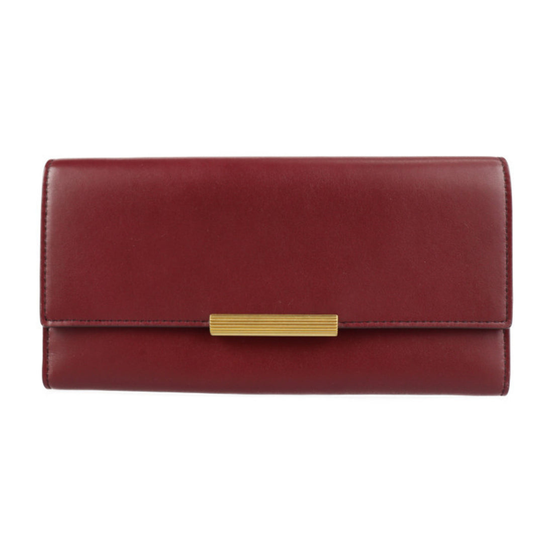 Bottega Veneta Burgundy Pony-Style Calfskin Wallet 