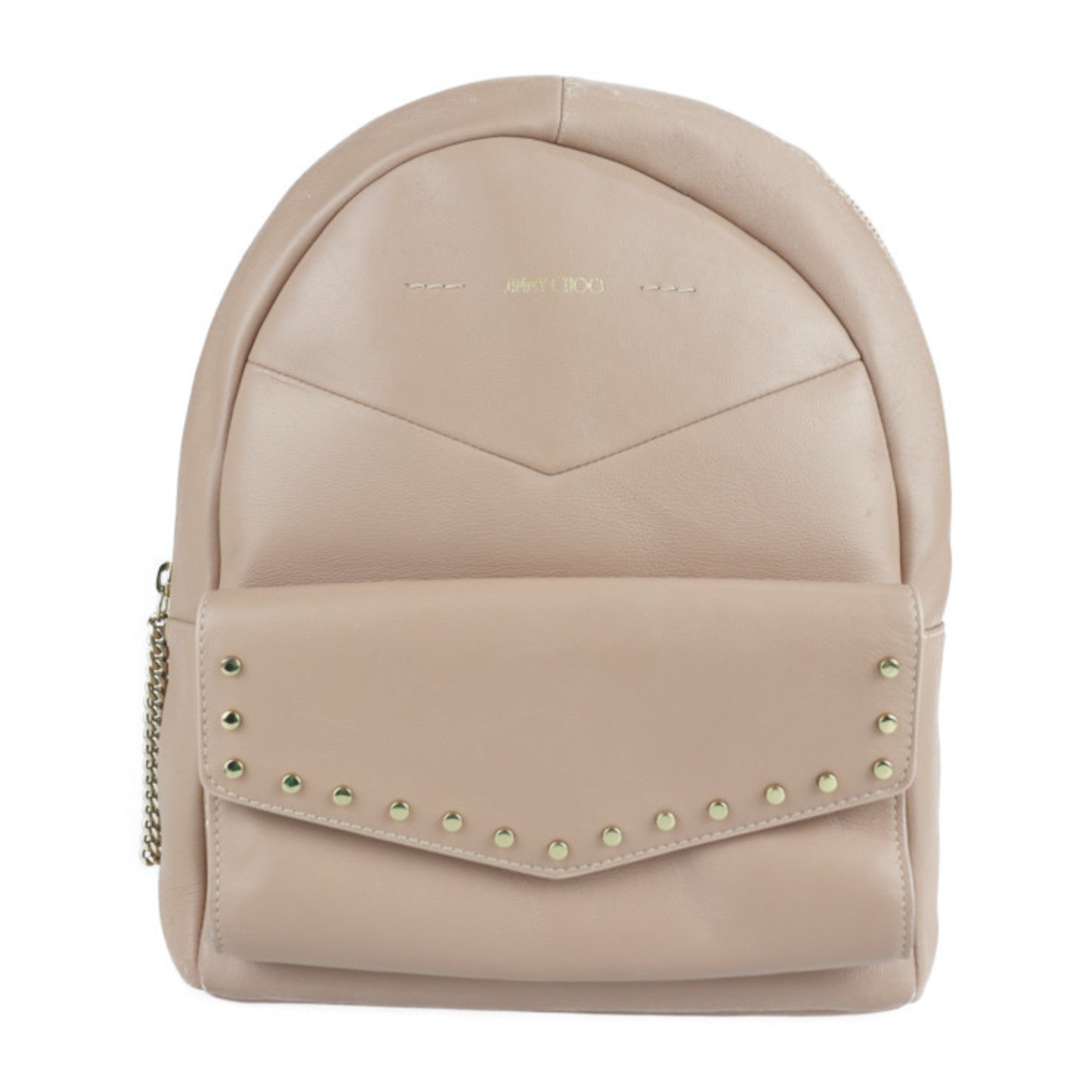 Jimmy Choo Cassie Pink Leather Backpack Bag