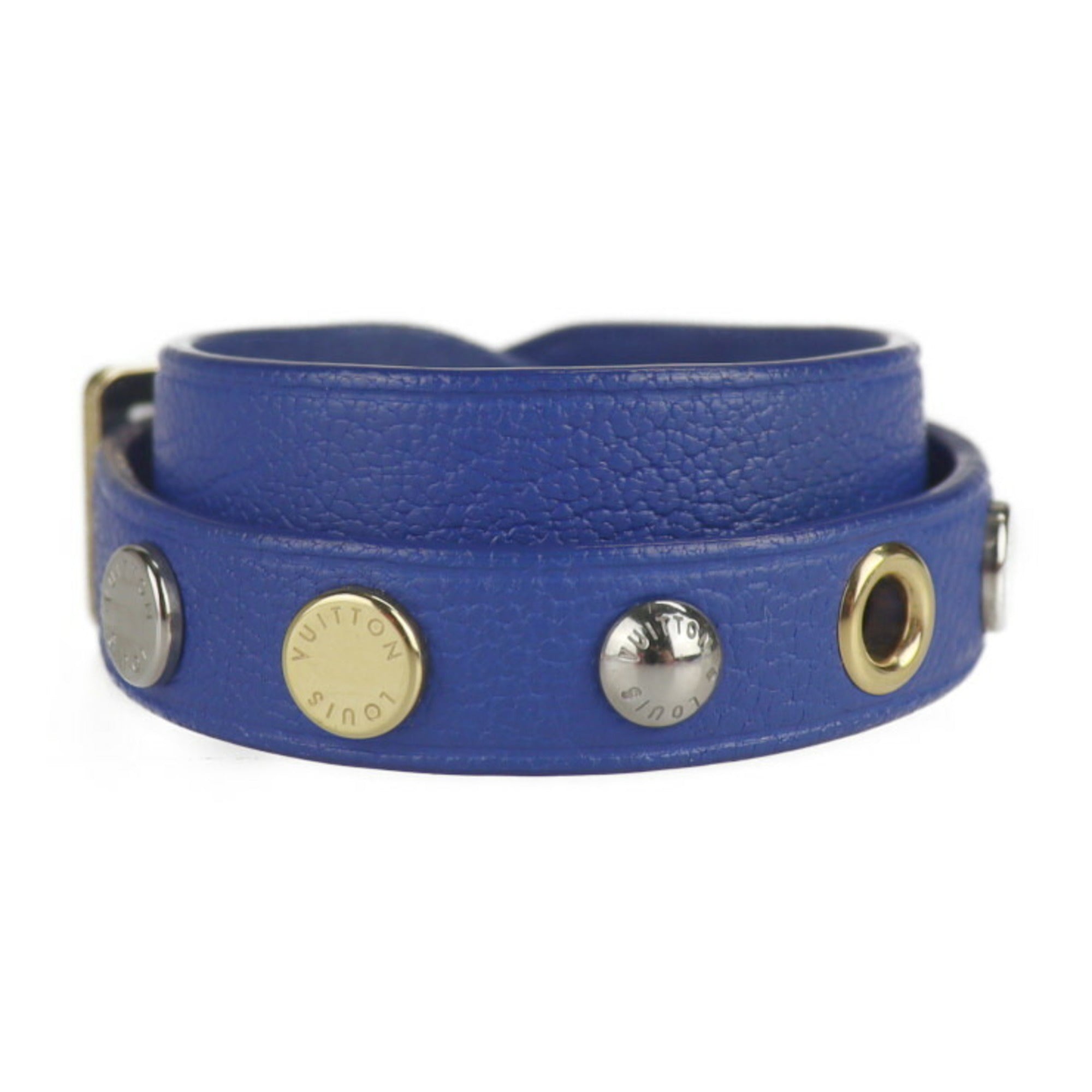 Louis Vuitton Blue Leather Bracelet 