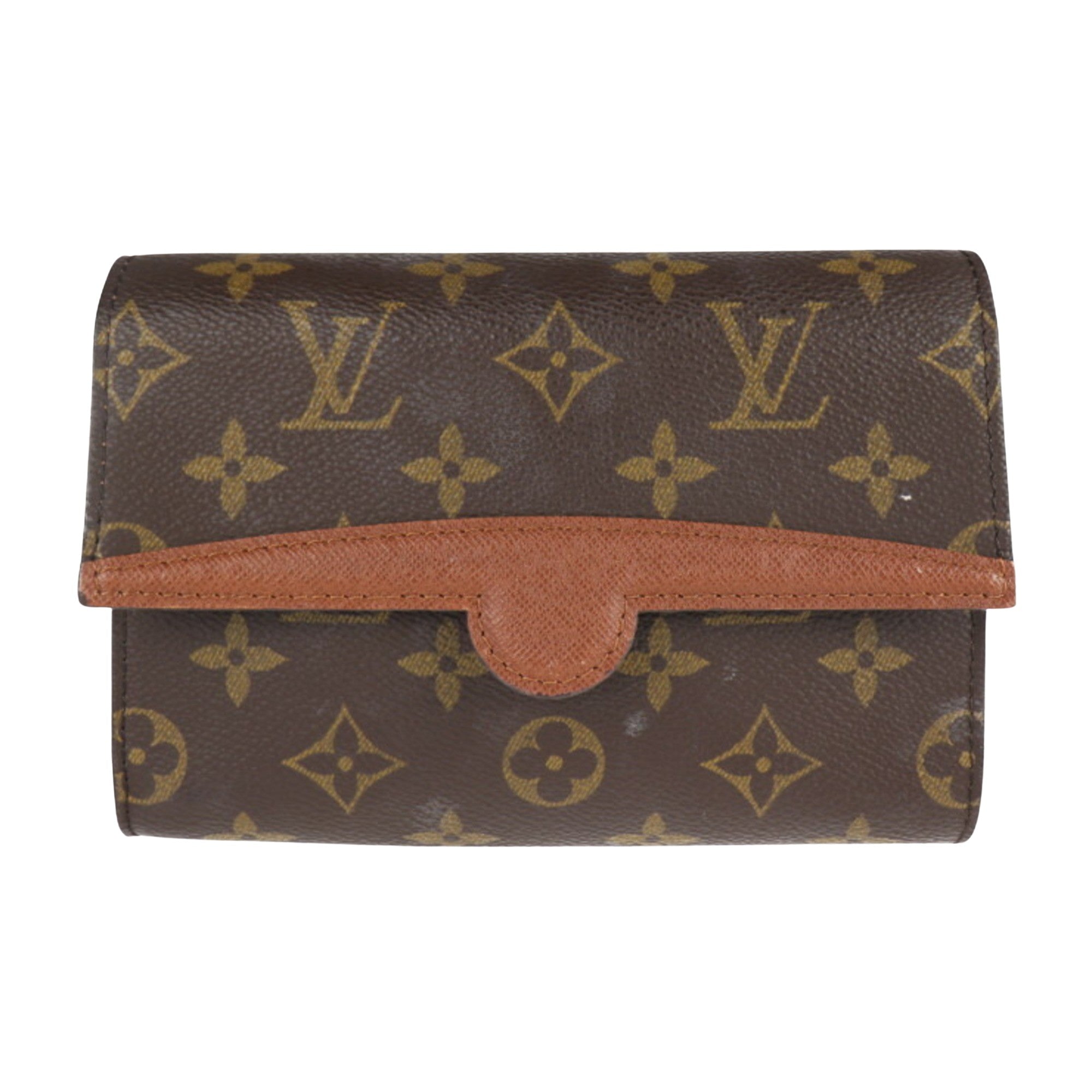 Louis Vuitton Arche Brown Canvas Clutch Bag