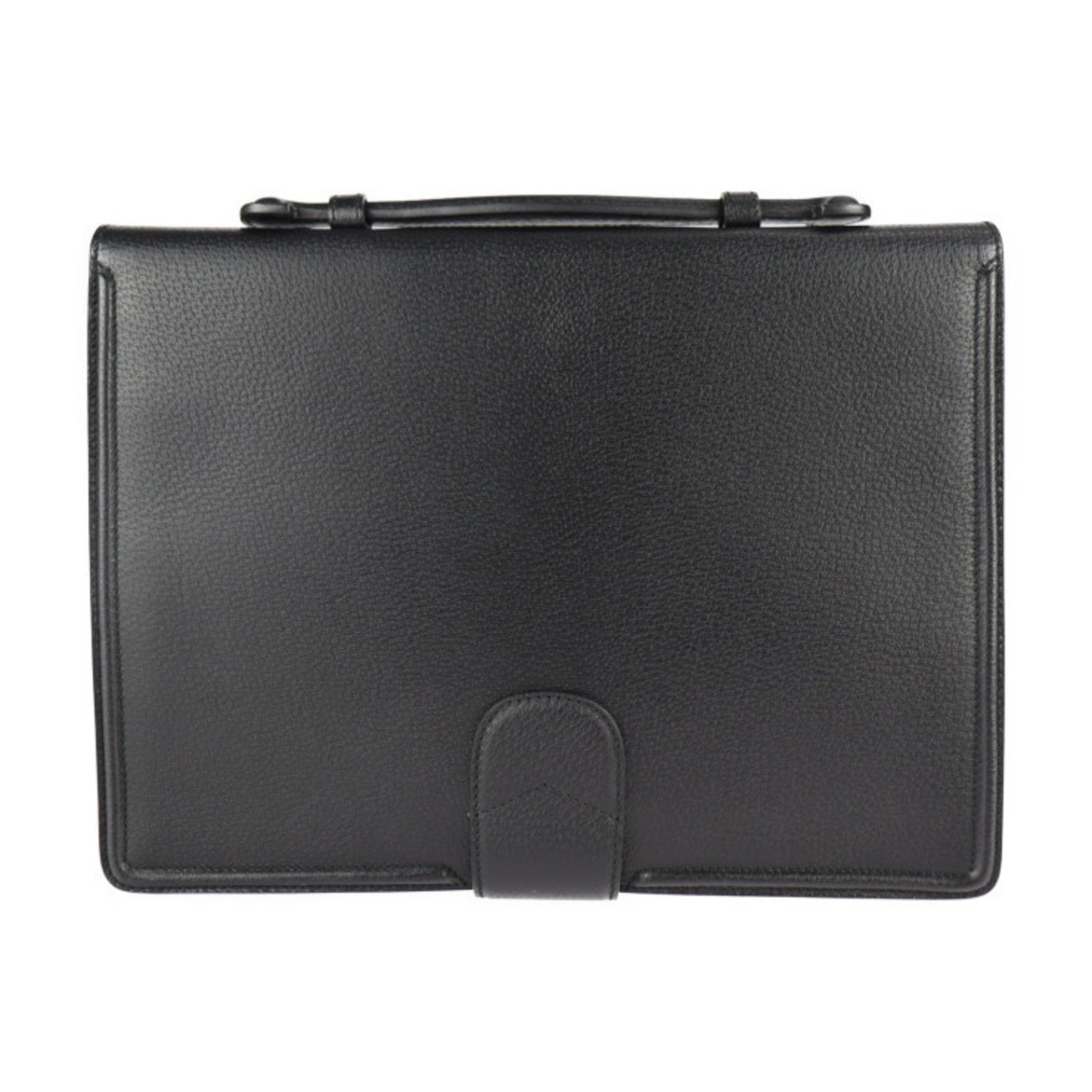 Gucci Black Leather Clutch Bag