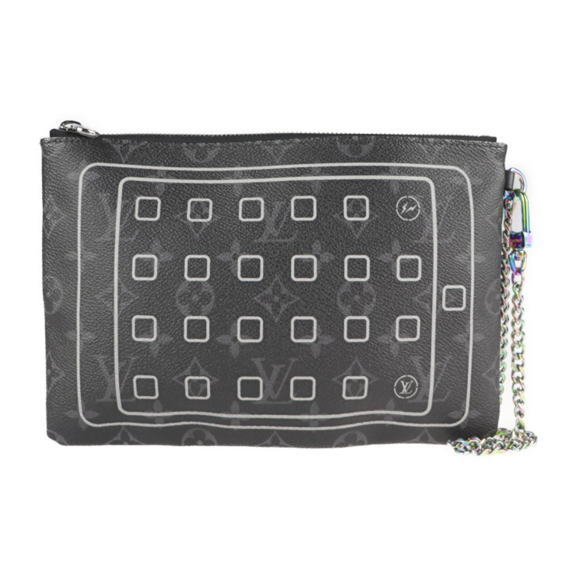 Louis Vuitton Eclipse Black Canvas Clutch Bag