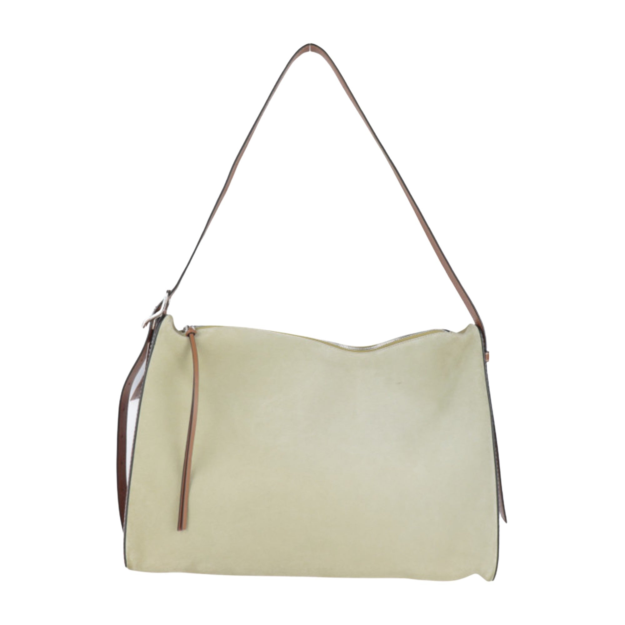 Loewe Beige Suede Shoulder Bag