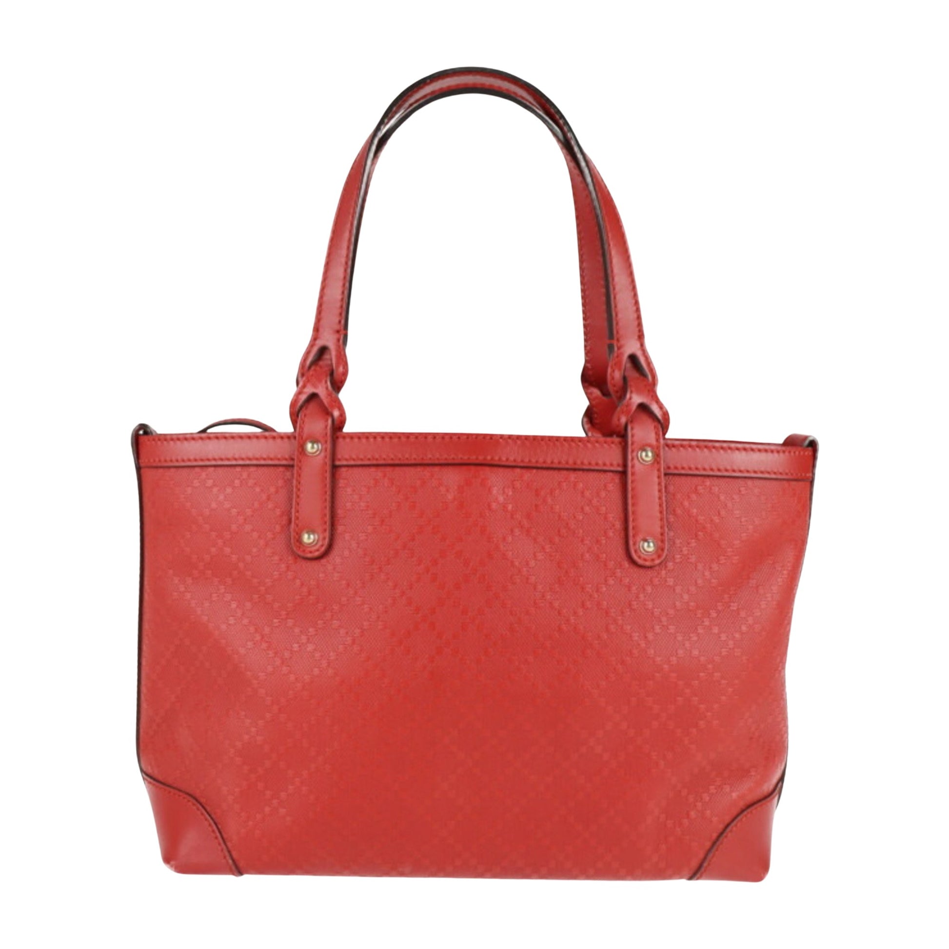 Gucci Diamante Red Leather Handbag 