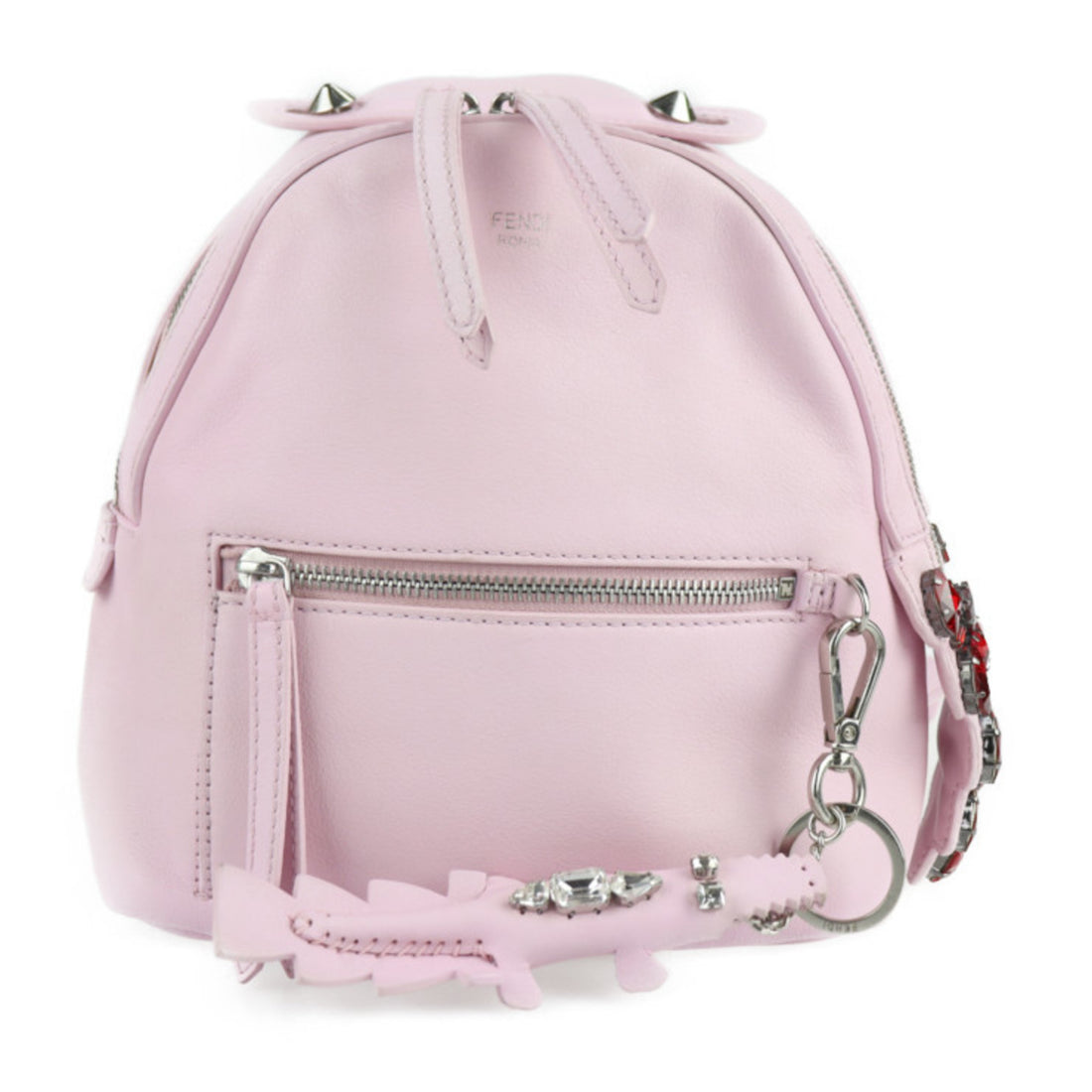 Fendi Pink Leather Backpack Bag