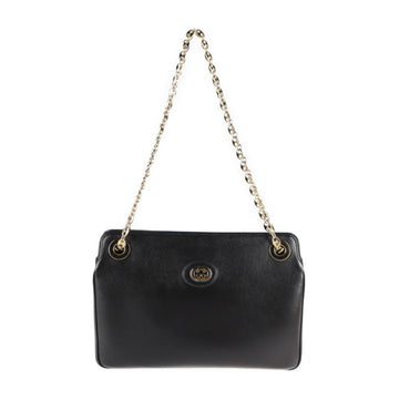 Gucci Marina Black Leather Shoulder Bag