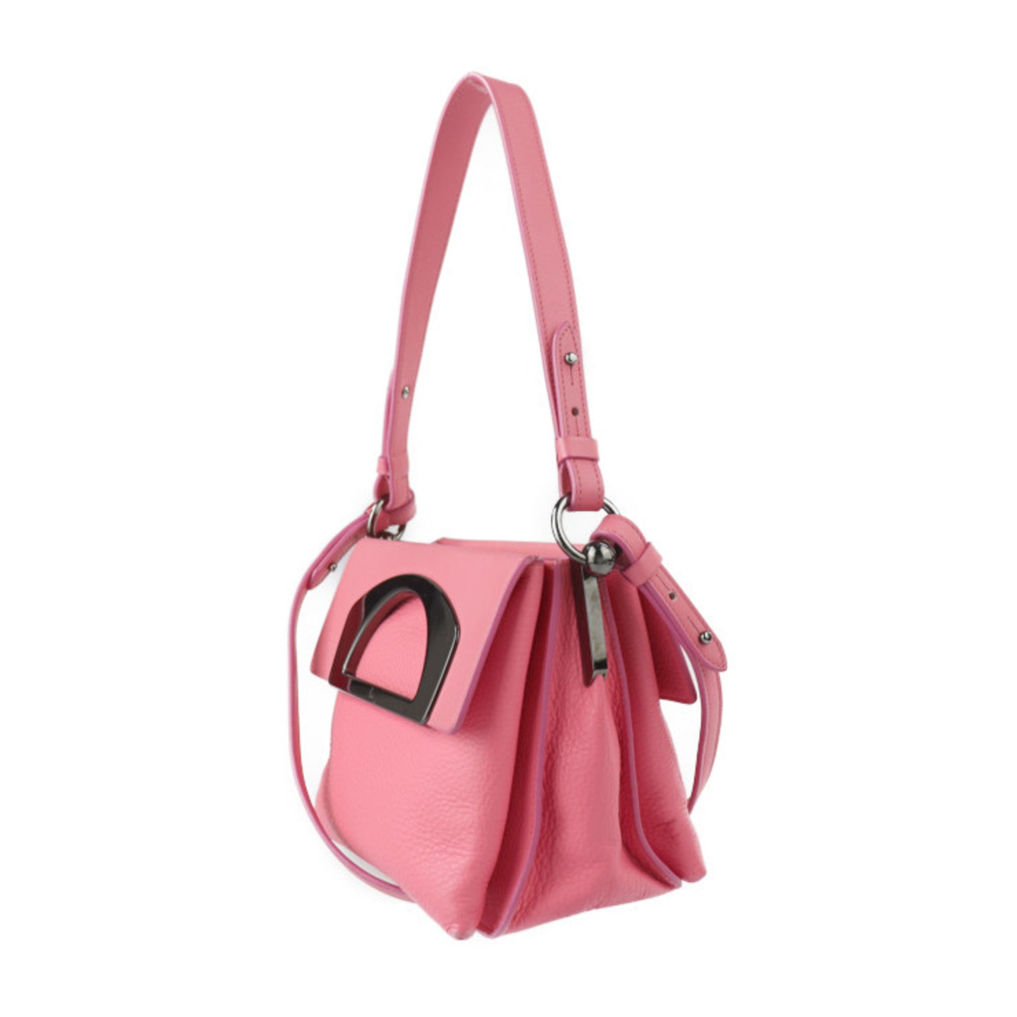 Christian Louboutin Passage Pink Leather Shoulder Bag