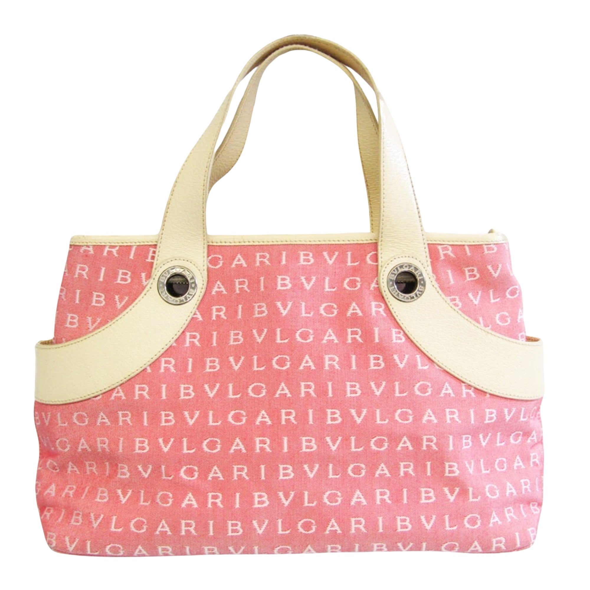 Bulgari lolita Pink Canvas Handbag 