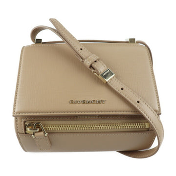 Givenchy Pandora Beige Leather Shoulder Bag