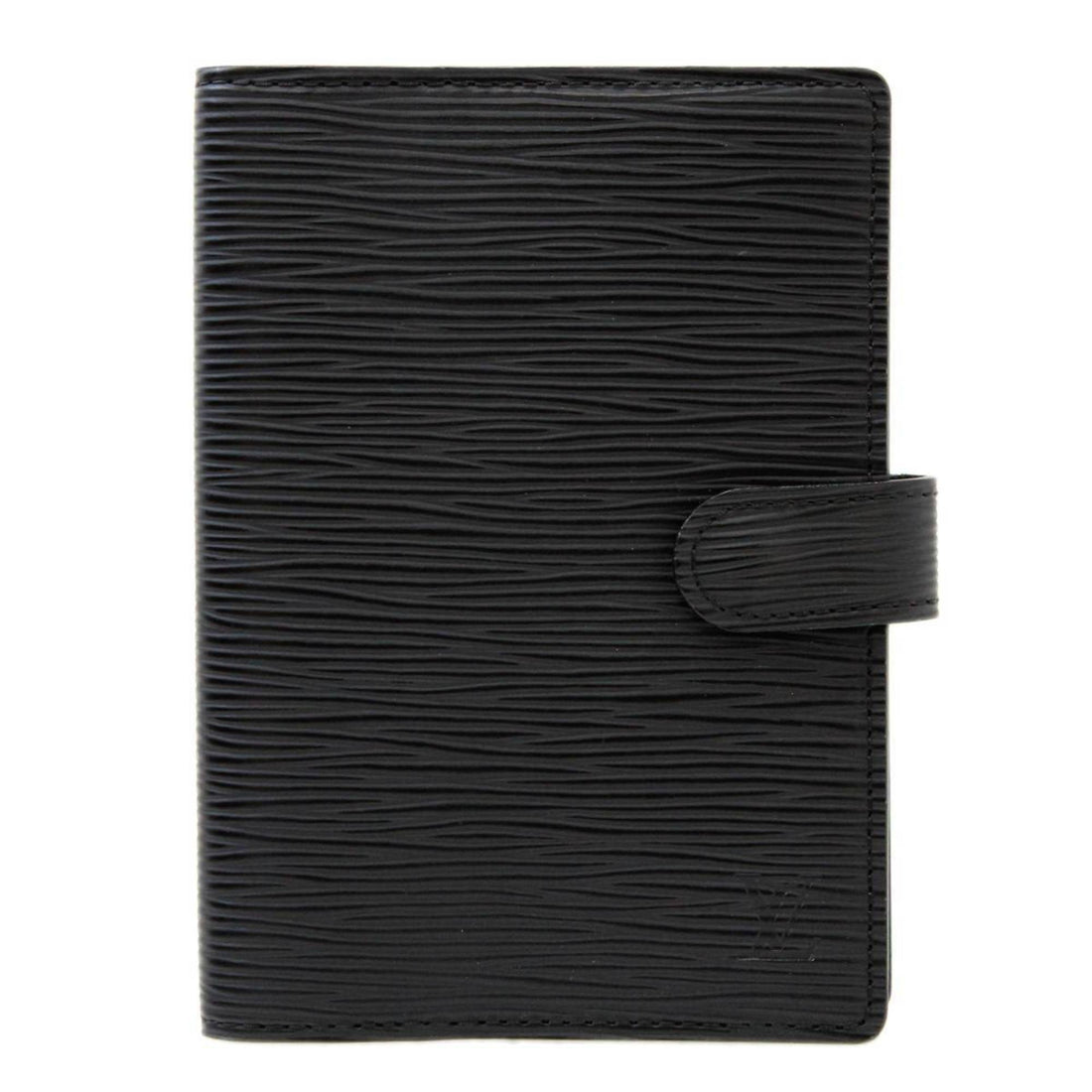 Louis Vuitton Agenda PM Black Leather Wallet 