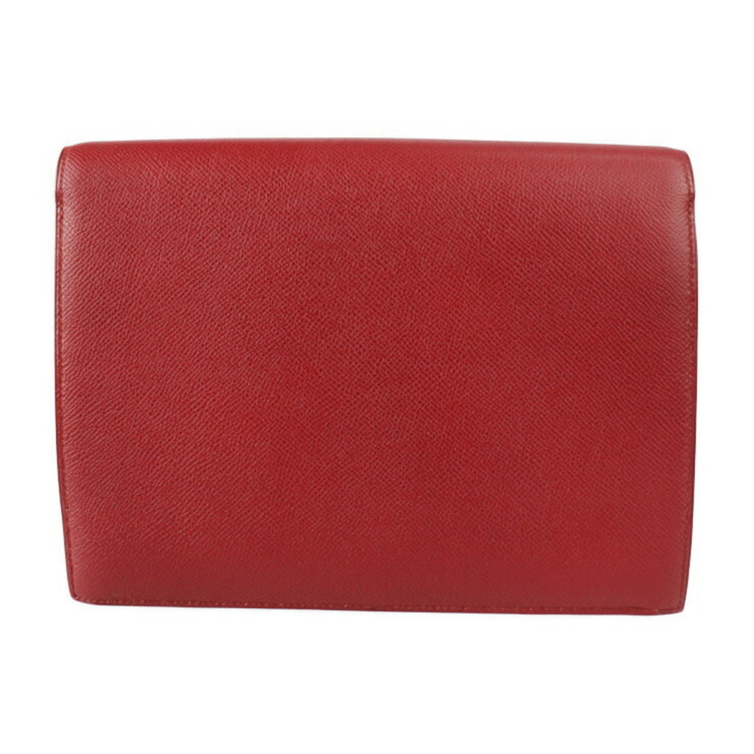 Hermès Faco Red Leather Clutch Bag