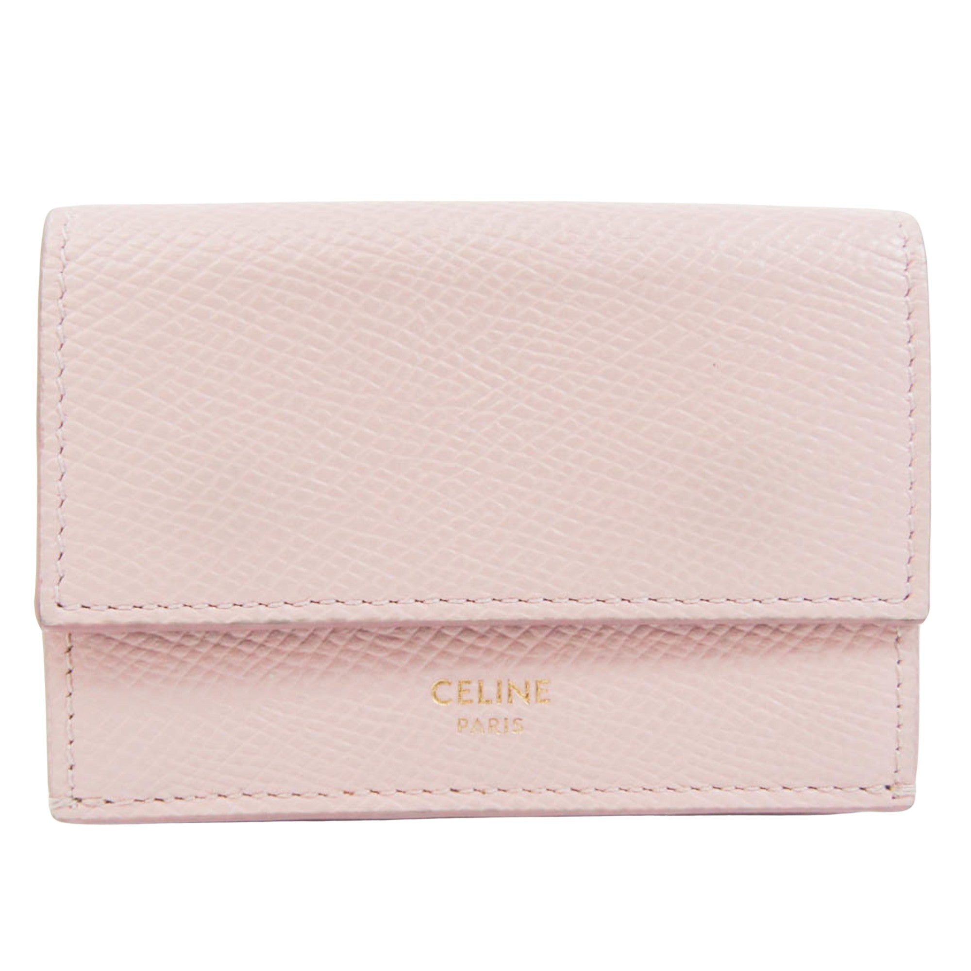 Céline compact Pink Leather Wallet 