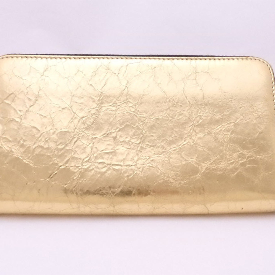 Chanel Coco Mark Gold Leather Wallet 