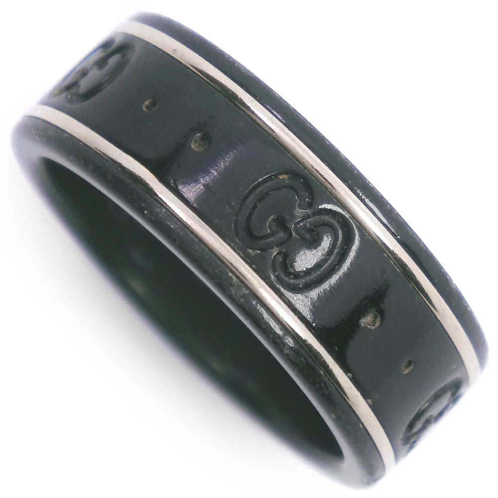 Gucci Icon Black Ceramic Ring 