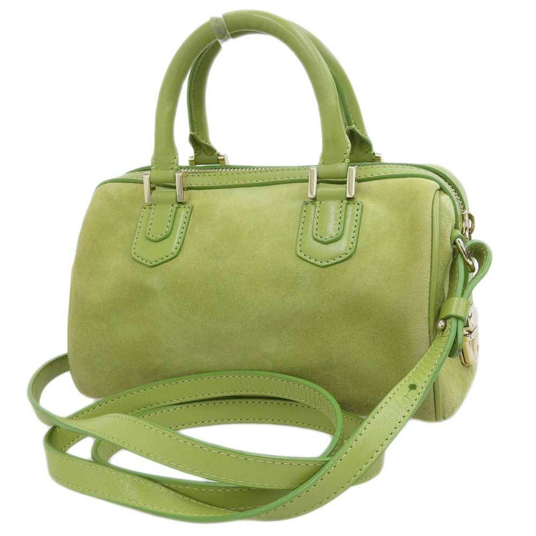 Armani Green Suede Handbag 