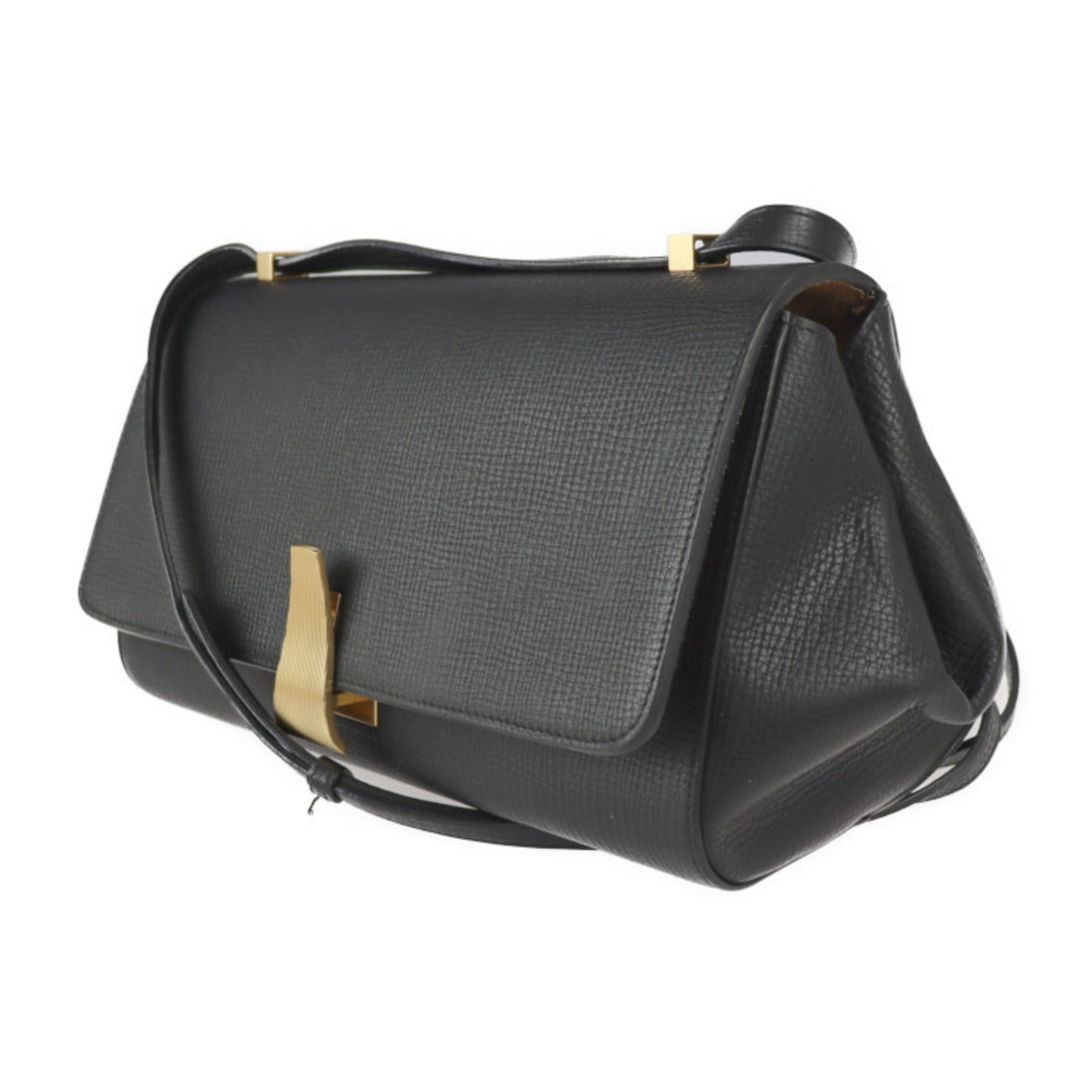 Bottega Veneta Black Leather Shoulder Bag