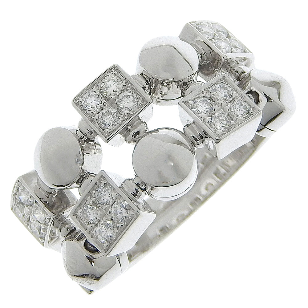 Bulgari Lucia Silver White Gold Ring 