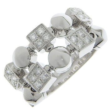 Bulgari Lucia Silver White Gold Ring 