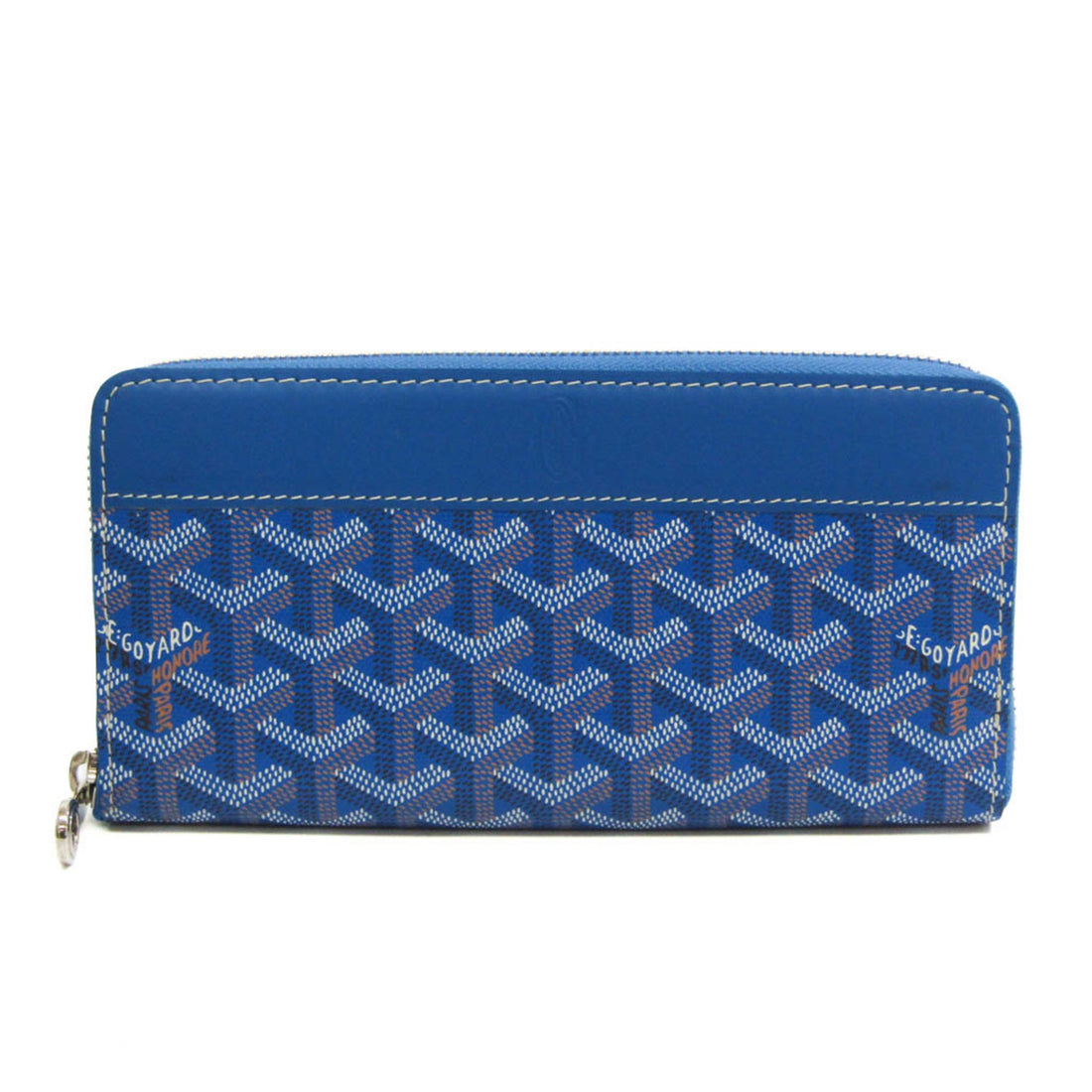 Goyard Matignon Blue Canvas Wallet 