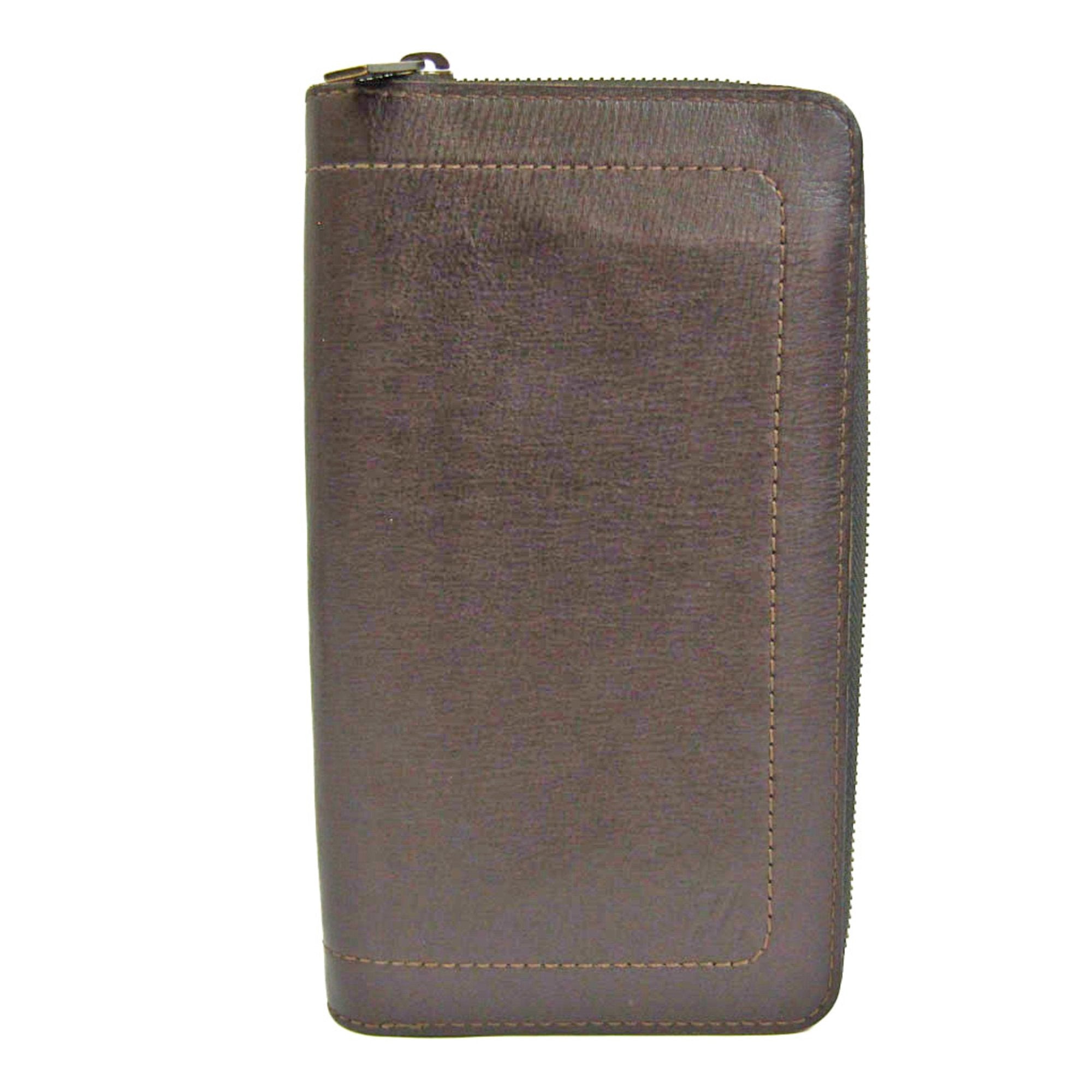 Louis Vuitton Zippy organizer Brown Leather Wallet 