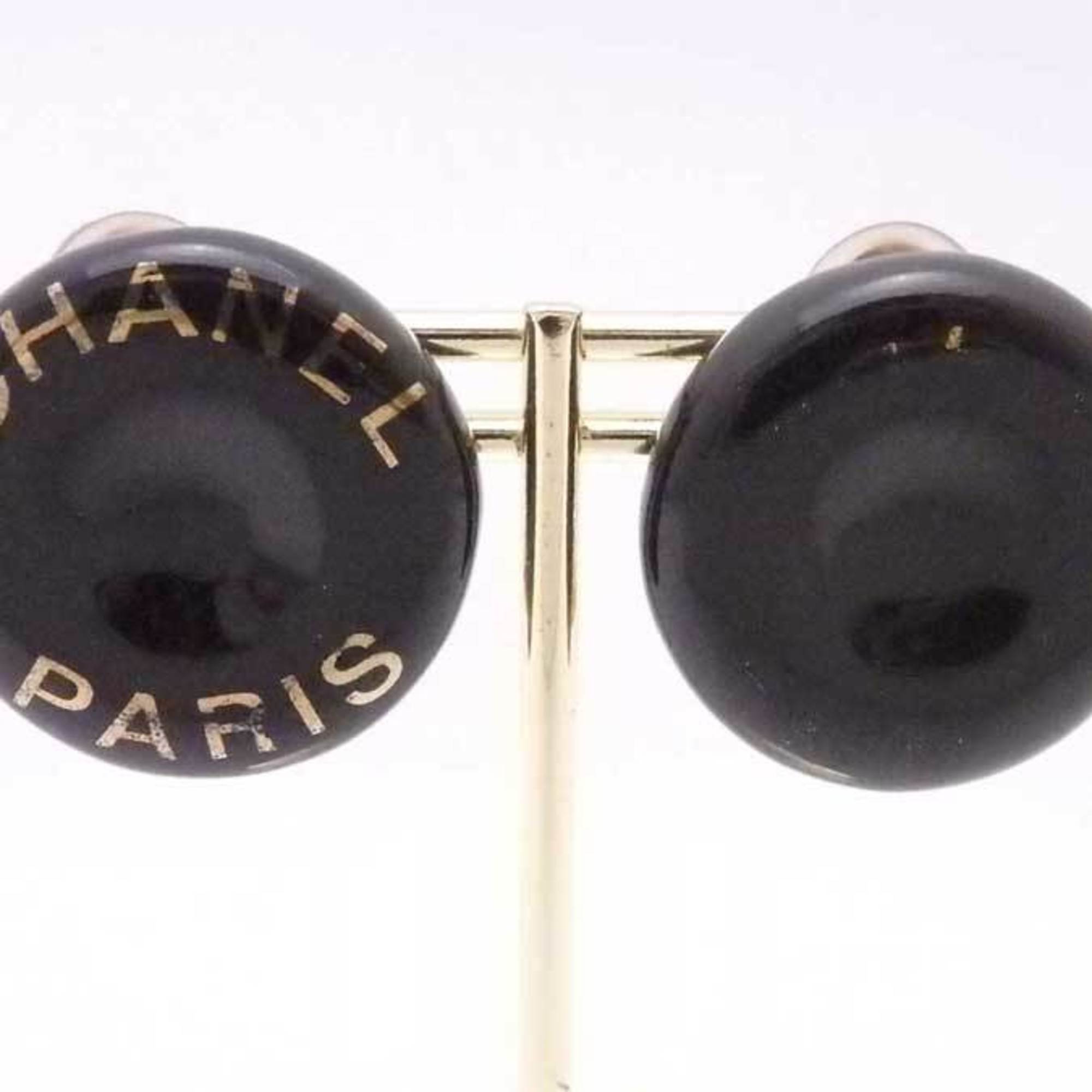 Chanel Black Metal Earring 