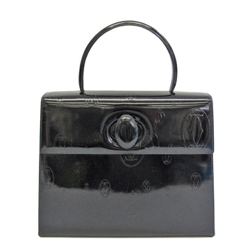 Cartier Happy birthday Black Patent Leather Handbag 