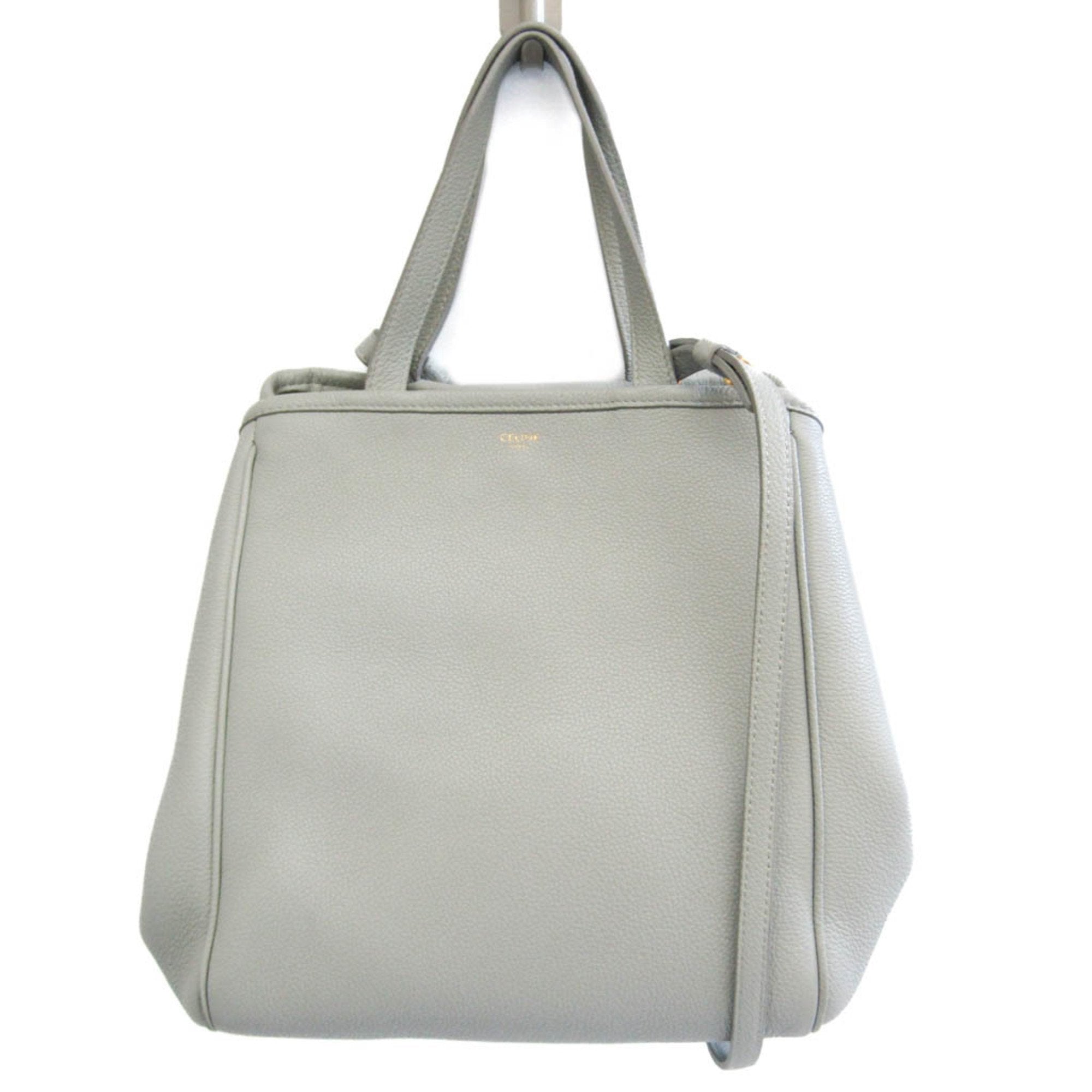 Céline Grey Leather Shoulder Bag