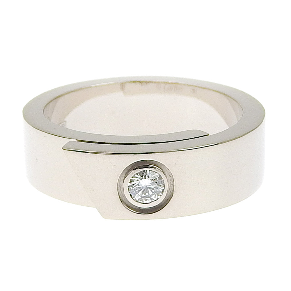 Cartier Anniversary Silver White Gold Ring 