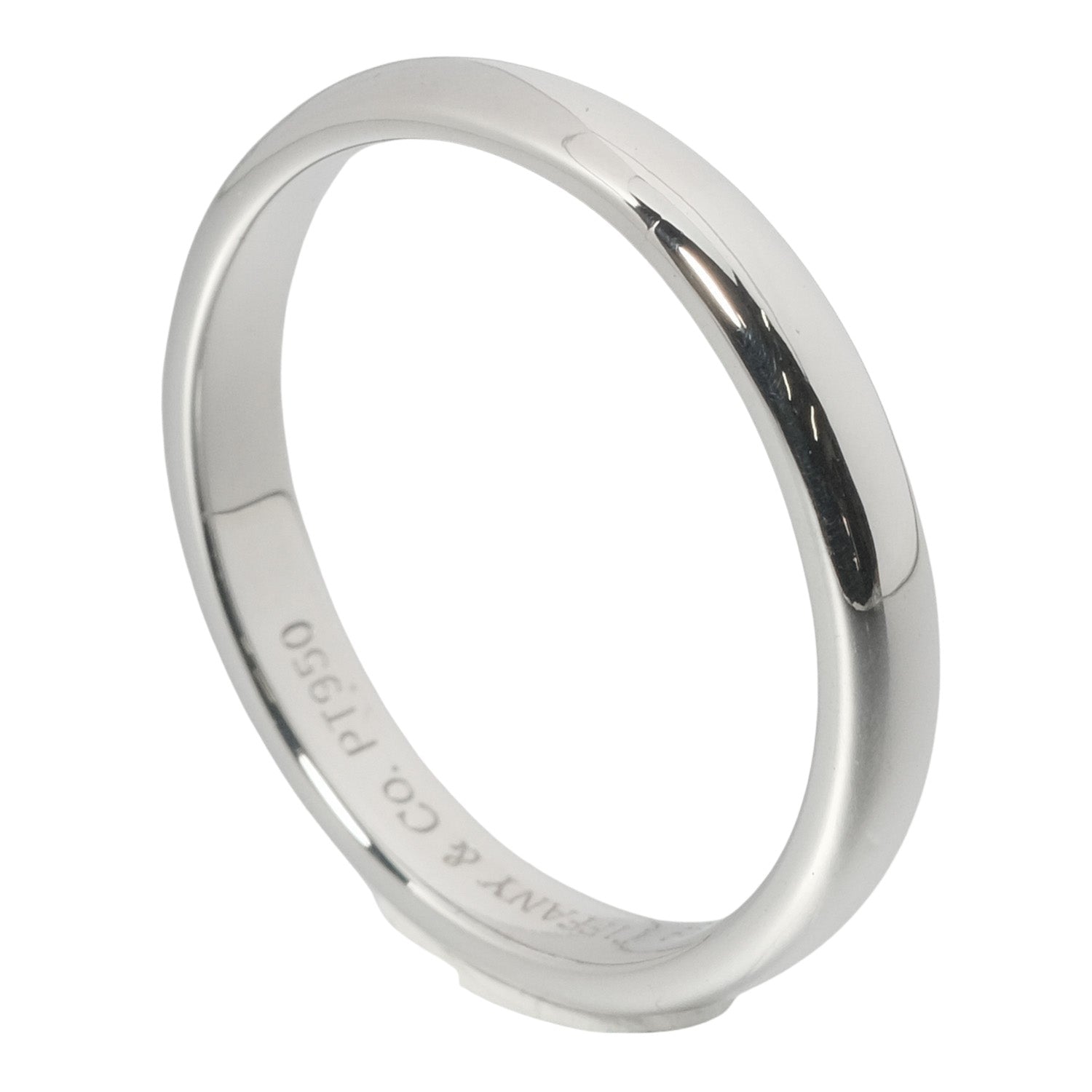 Tiffany & Co Classic Silver Platinum Ring 