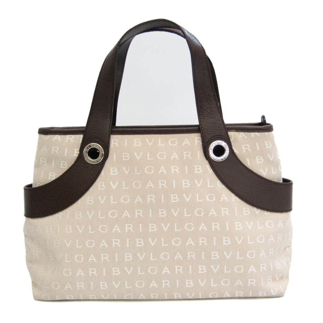 Bulgari Logo mania Beige Cashmere Shoulder Bag