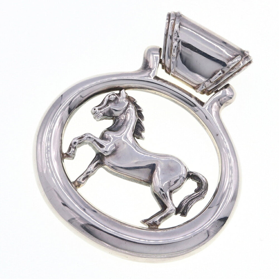 Hermès Silver Metal Pendant 