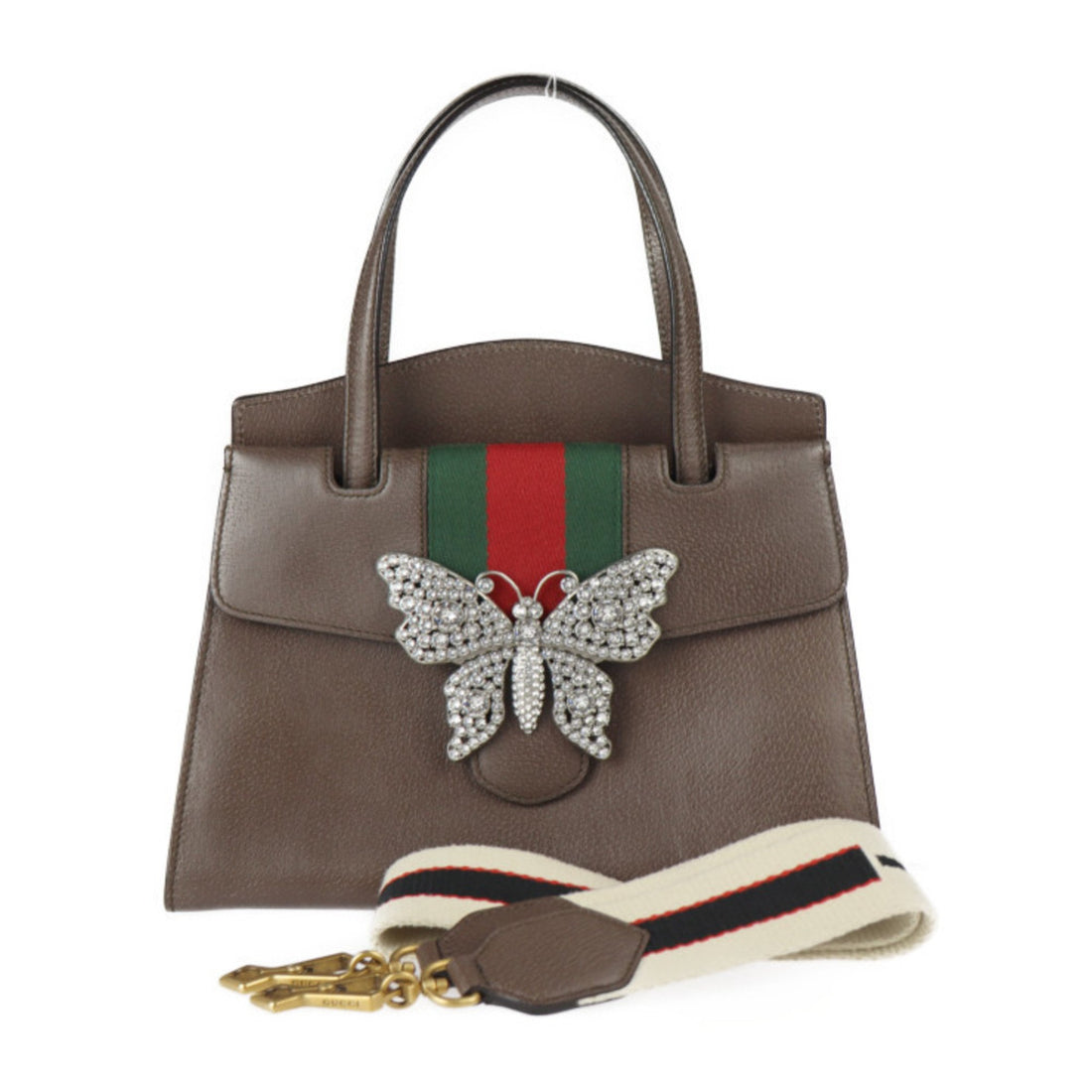 Gucci Totem Brown Leather Handbag 