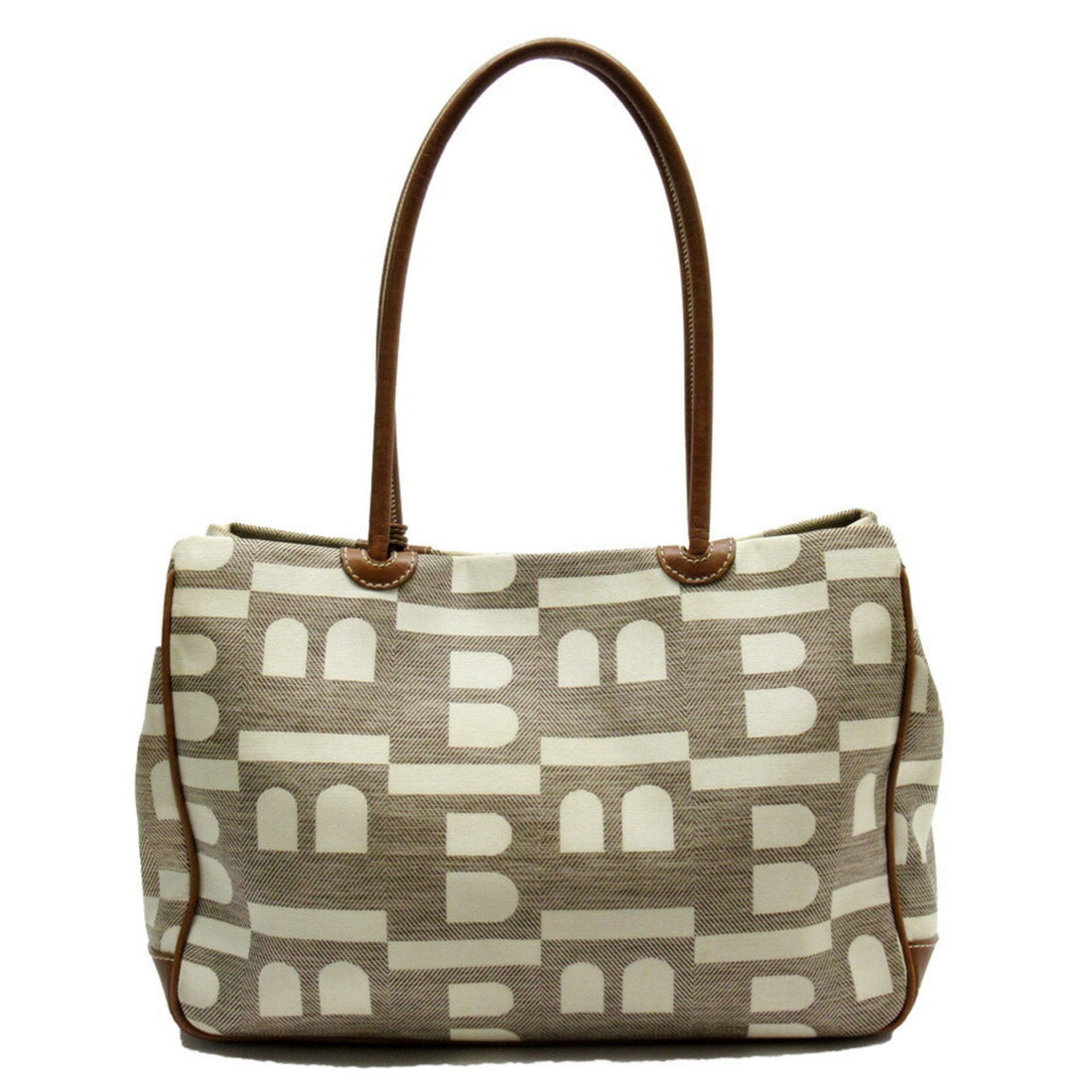 Bally Beige Canvas Handbag 