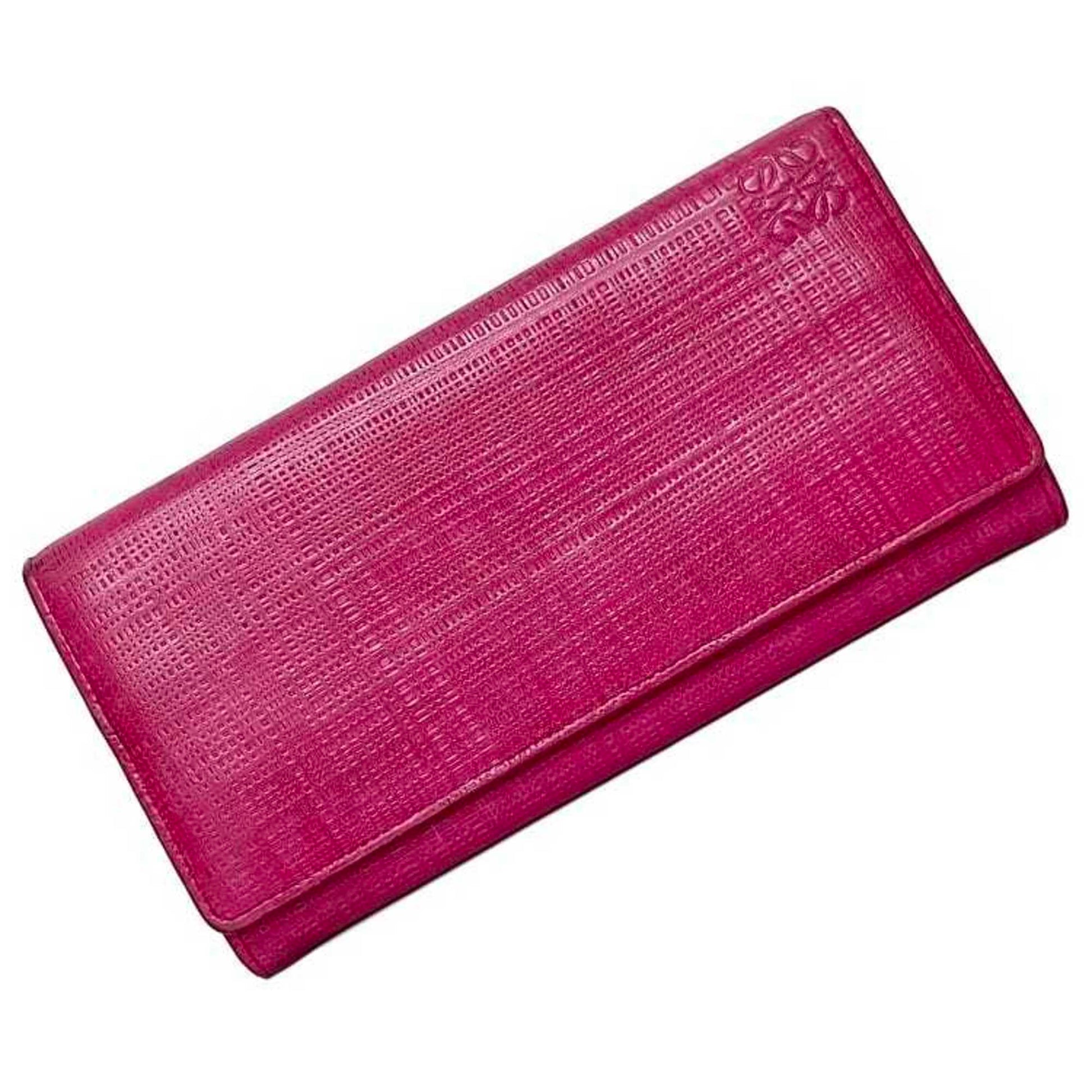 Loewe Pink Leather Wallet 