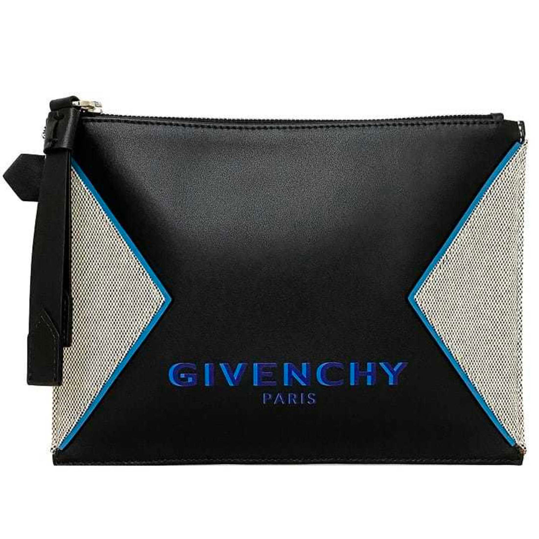 Givenchy Grey Canvas Clutch Bag