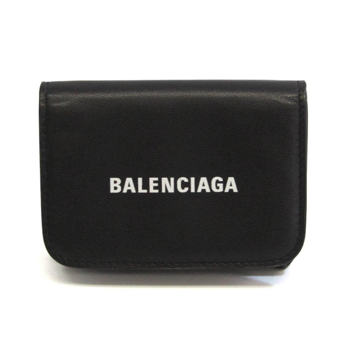 Balenciaga Cash mini wallet Black Leather Wallet 