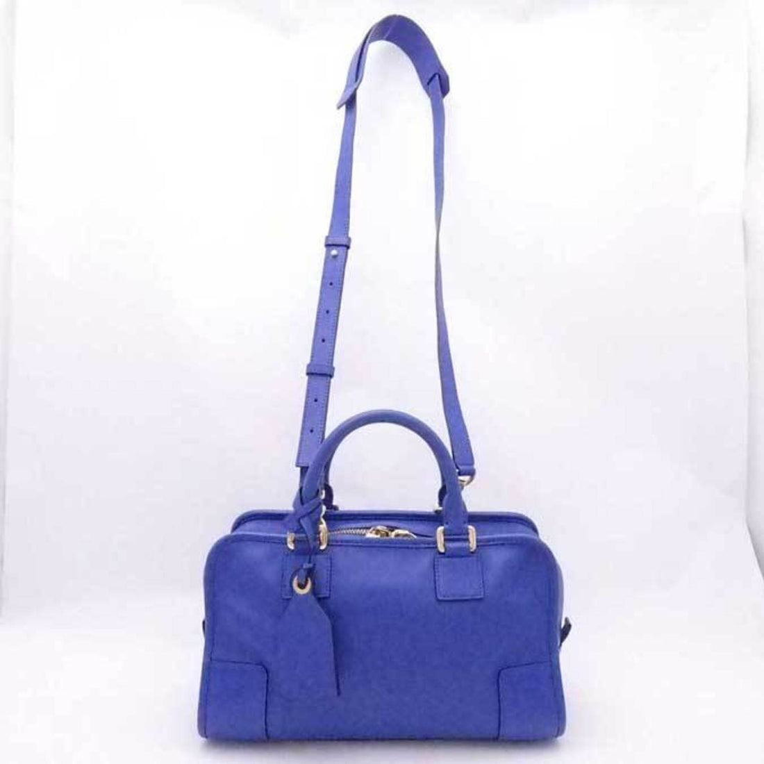 Loewe Amazona Blue Leather Handbag 