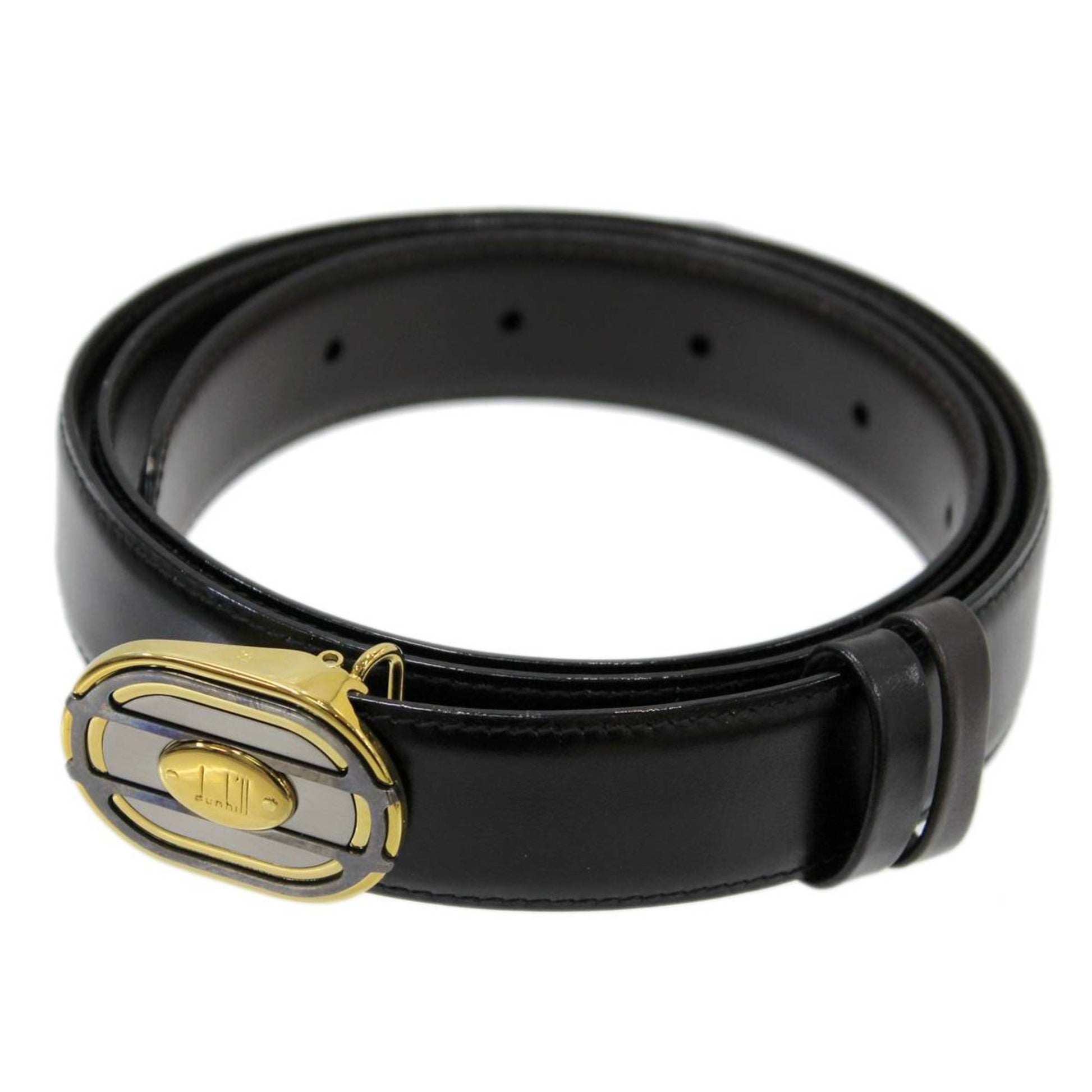 Dunhill Black Leather Belt 