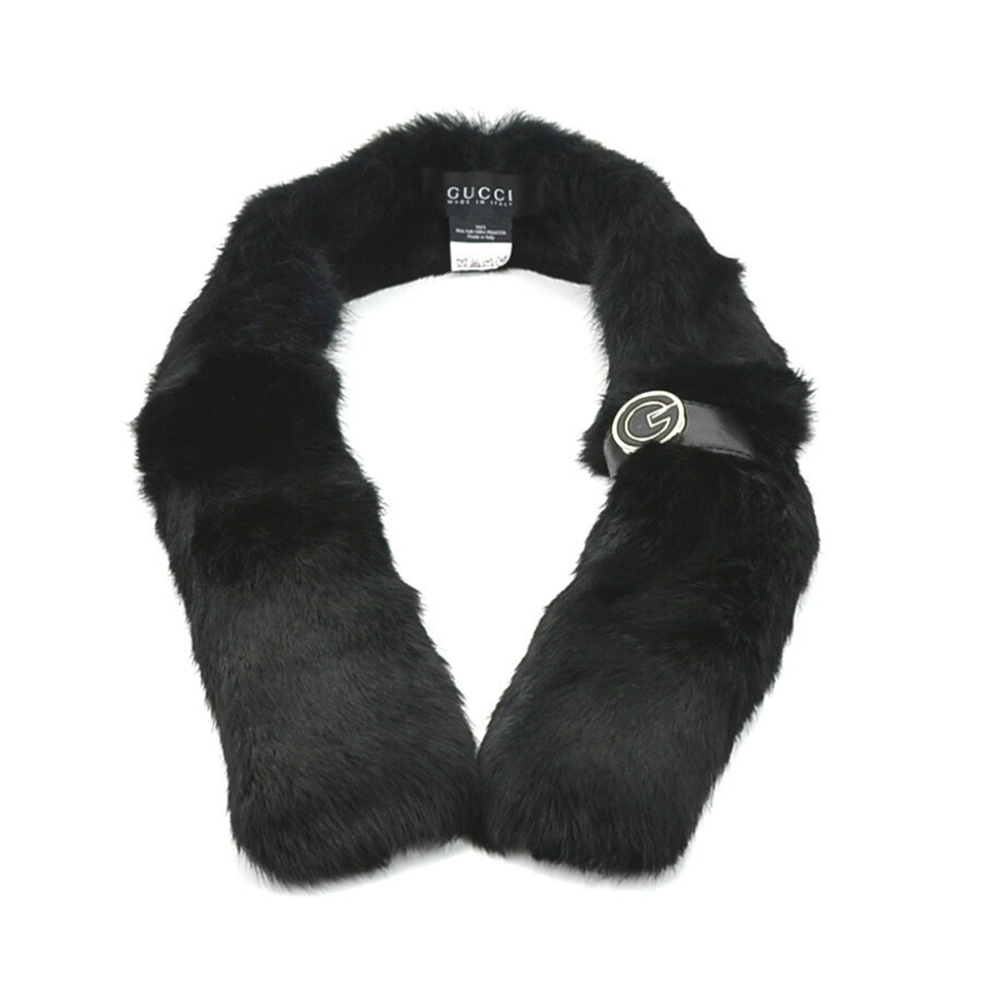 Gucci Black Wool Scarf 