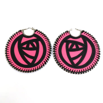 Loewe Pink Leather Earring 