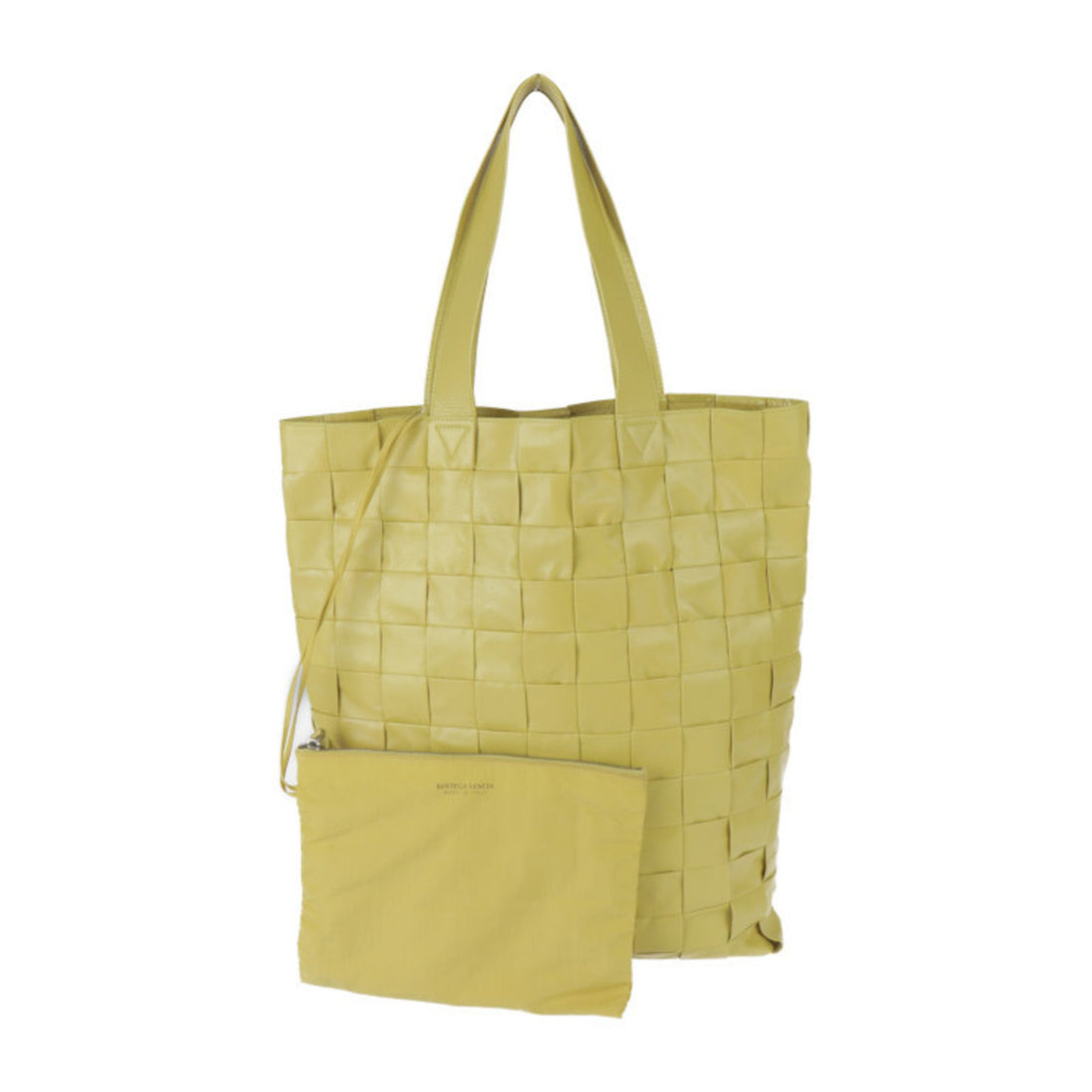 Bottega Veneta Cassette Yellow Leather Tote Bag