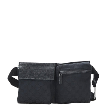 Gucci Black Canvas Shoulder Bag