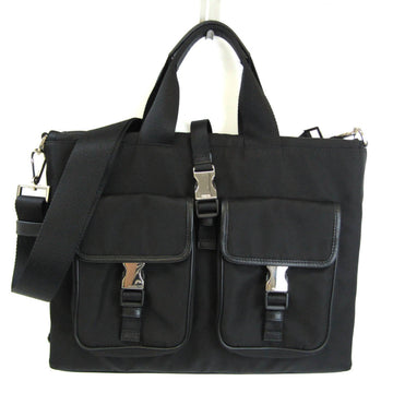 Prada Black Synthetic Shopper Bag