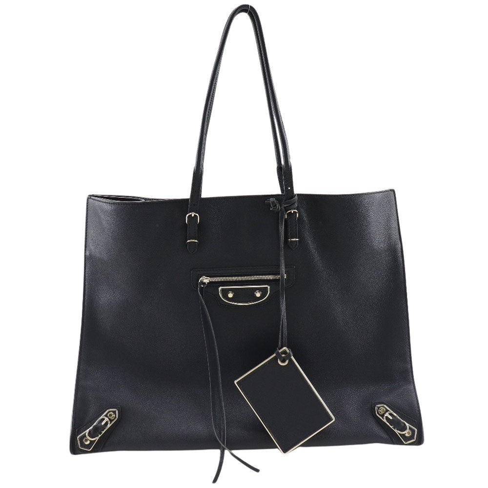 Balenciaga Papier Black Leather Tote Bag